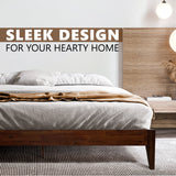 Acacia Mervyn Deluxe Wood Platform Bed Frame - Megsu