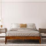 Acacia Mervyn Deluxe Wood Platform Bed Frame - Megsu
