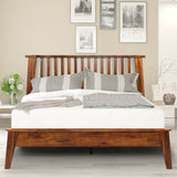 Cadre de lit plateforme en bois de luxe Kaylin