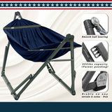 Tranquillo Uniki Canvas Hammock with Stand - Megsu