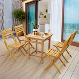 Tranquillo Anya Acacia Wood Folding Chairs Set of 2 - Megsu