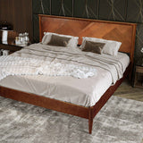 Rorns Panthera Platform Bed Frame With Headboard - Megsu