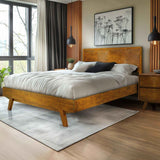 Acacia Harmony Platform Bed Frame with Headboard - Megsu