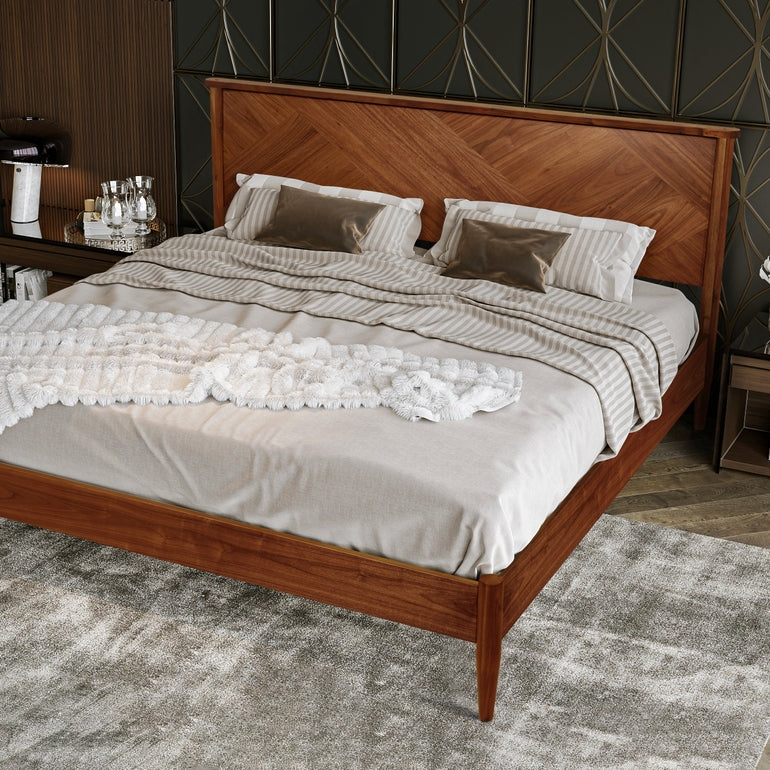 Rorns Panthera Platform Bed Frame With Headboard for Ultimate Comfort