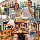 Tranquillo Solara Acacia Wood Outdoor Chairs Set of 2 with Cushions - Megsu