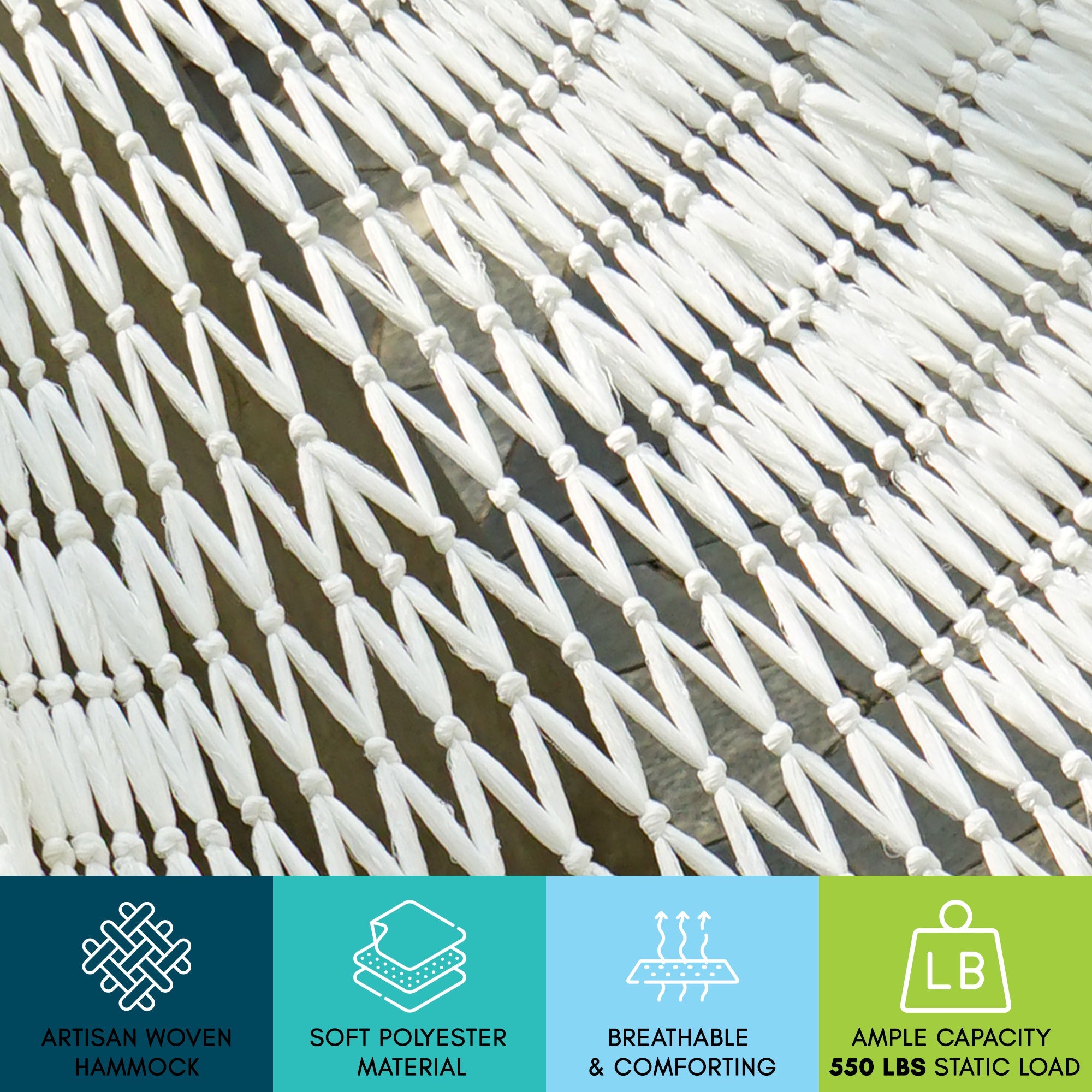 Tranquillo Universal Woven Portable Hammock Net - Megsu