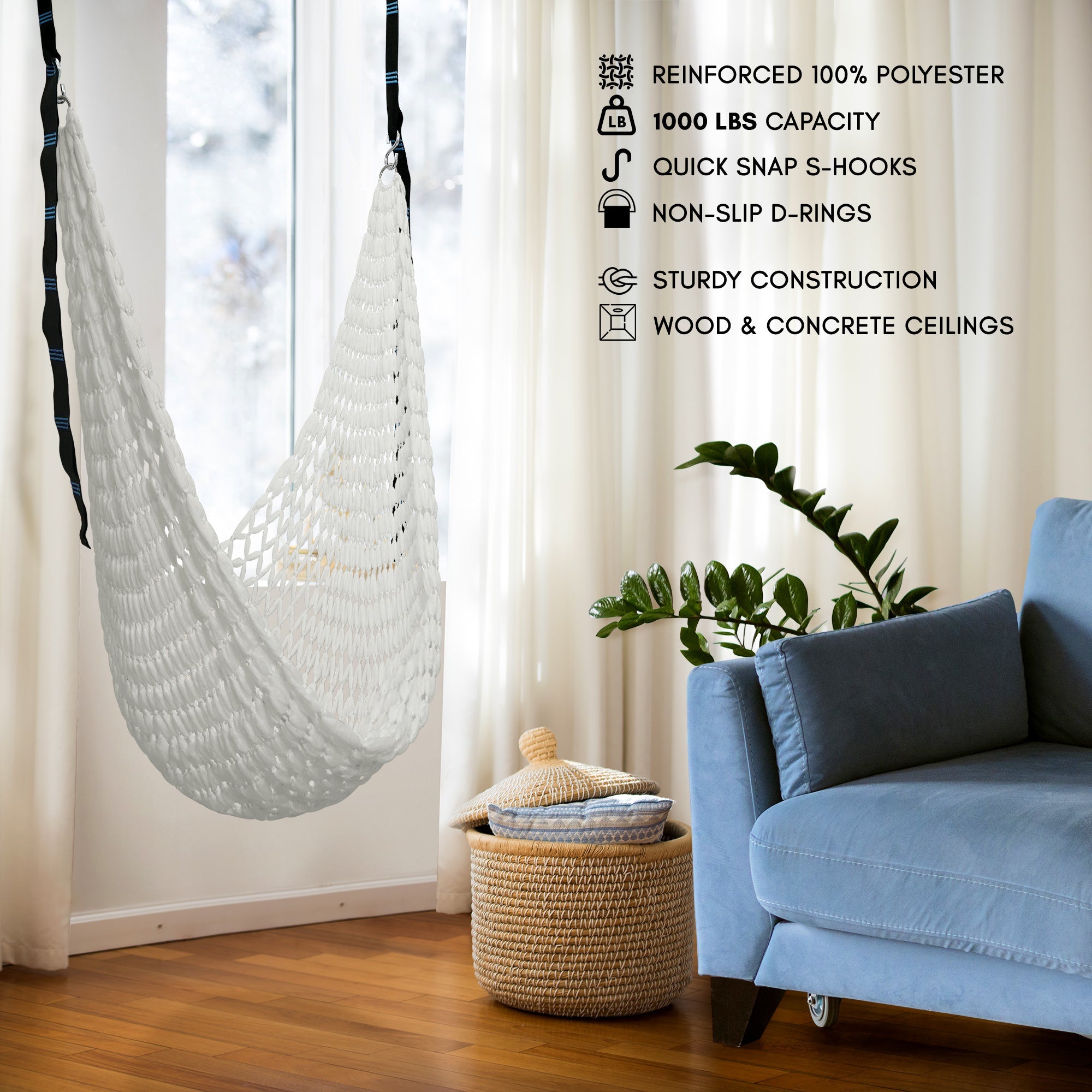 Tranquillo Universal Woven Portable Hammock Net - Megsu