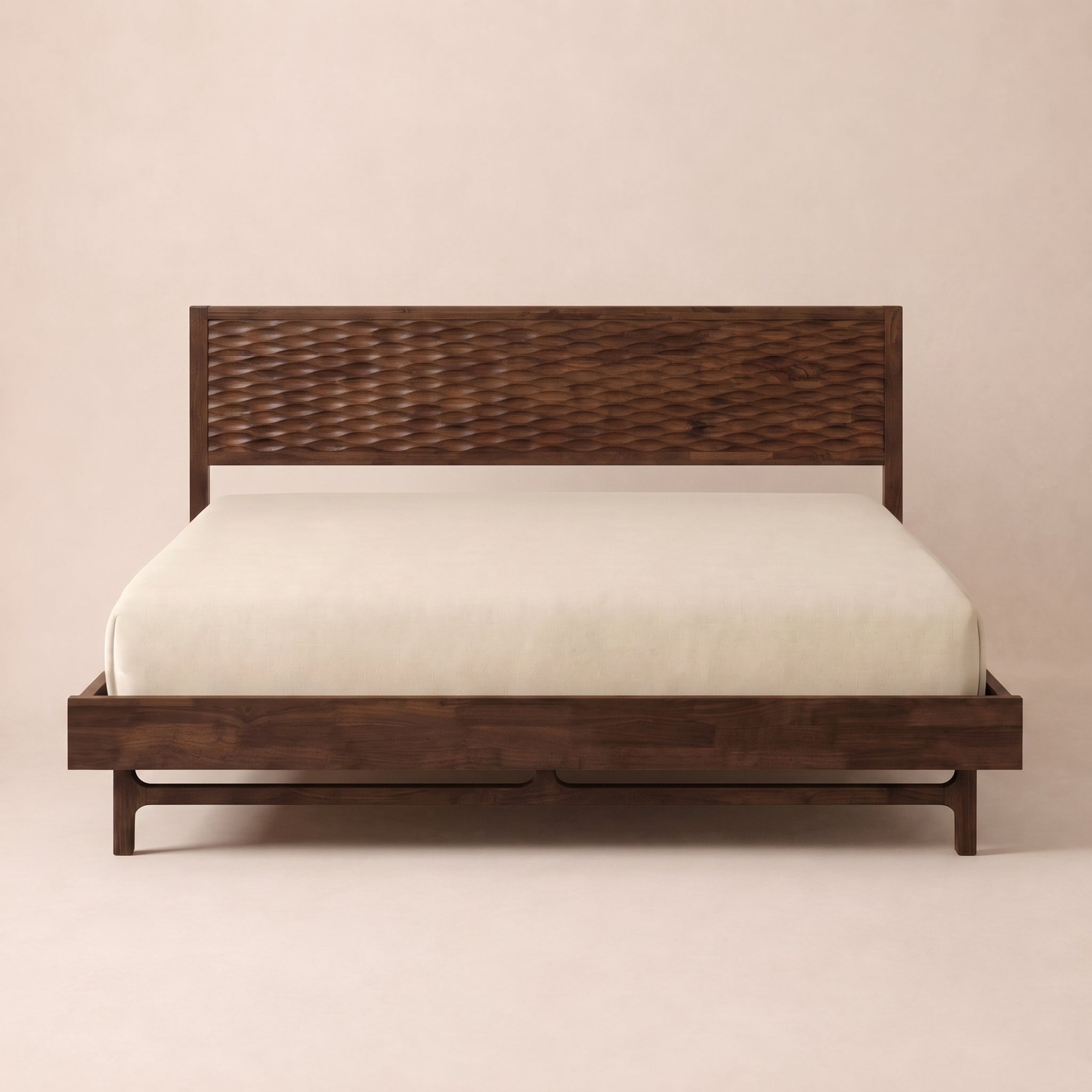 Estructura de cama de madera maciza Elara
