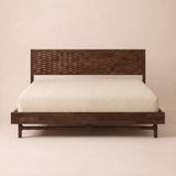 Estructura de cama de madera maciza Elara