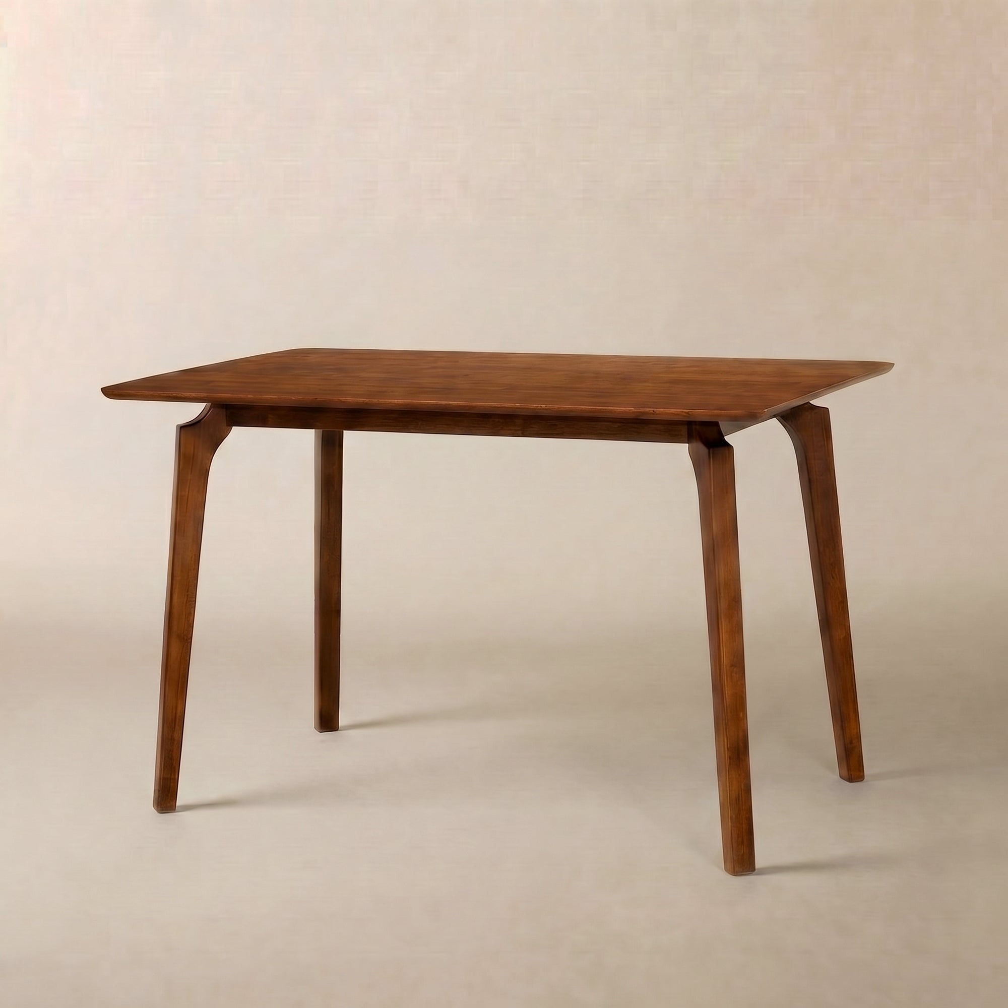 Mesa de comedor de madera maciza Acacia Verve de 122 cm: ideal para 4 personas.