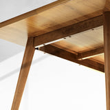 Acacia Wilma Solid Wood Dining Table 64" x 36" - Megsu