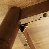 Acacia Wilma Solid Wood Dining Table 64" x 36" - Megsu