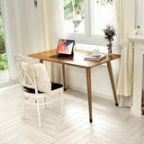 Acacia Wilma Solid Wood Dining Table 48" x 30" - Megsu