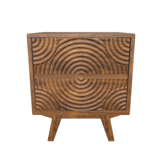 Acacia Harmony Nightstand with 2 Drawers