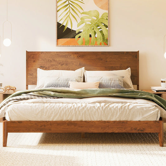 Acacia Haven Deluxe Wood Platform Bed Frame