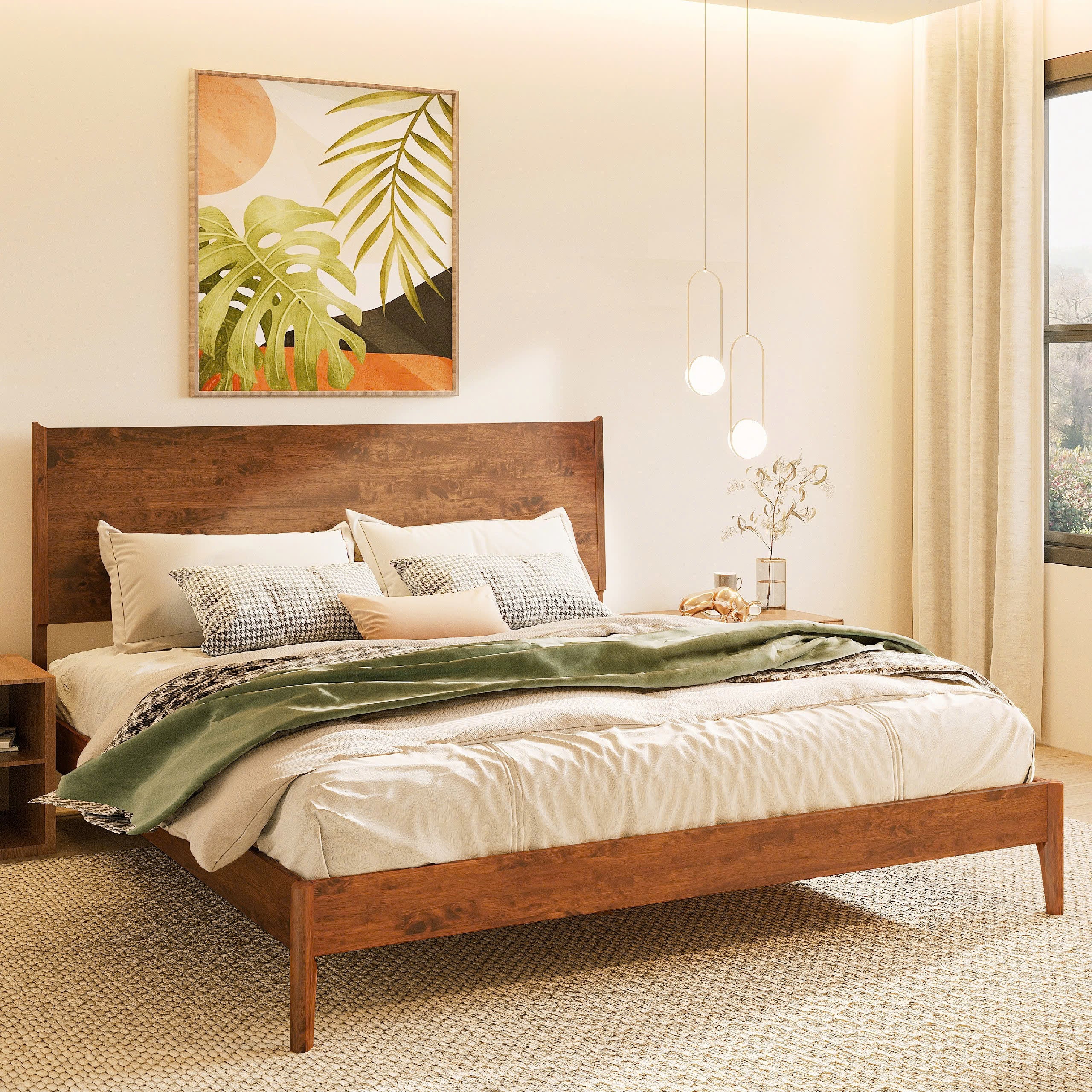 Cadre de lit plateforme en bois Haven Deluxe