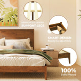 Cadre de lit plateforme en bois Haven Deluxe