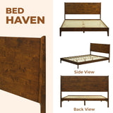 Cadre de lit plateforme en bois Haven Deluxe