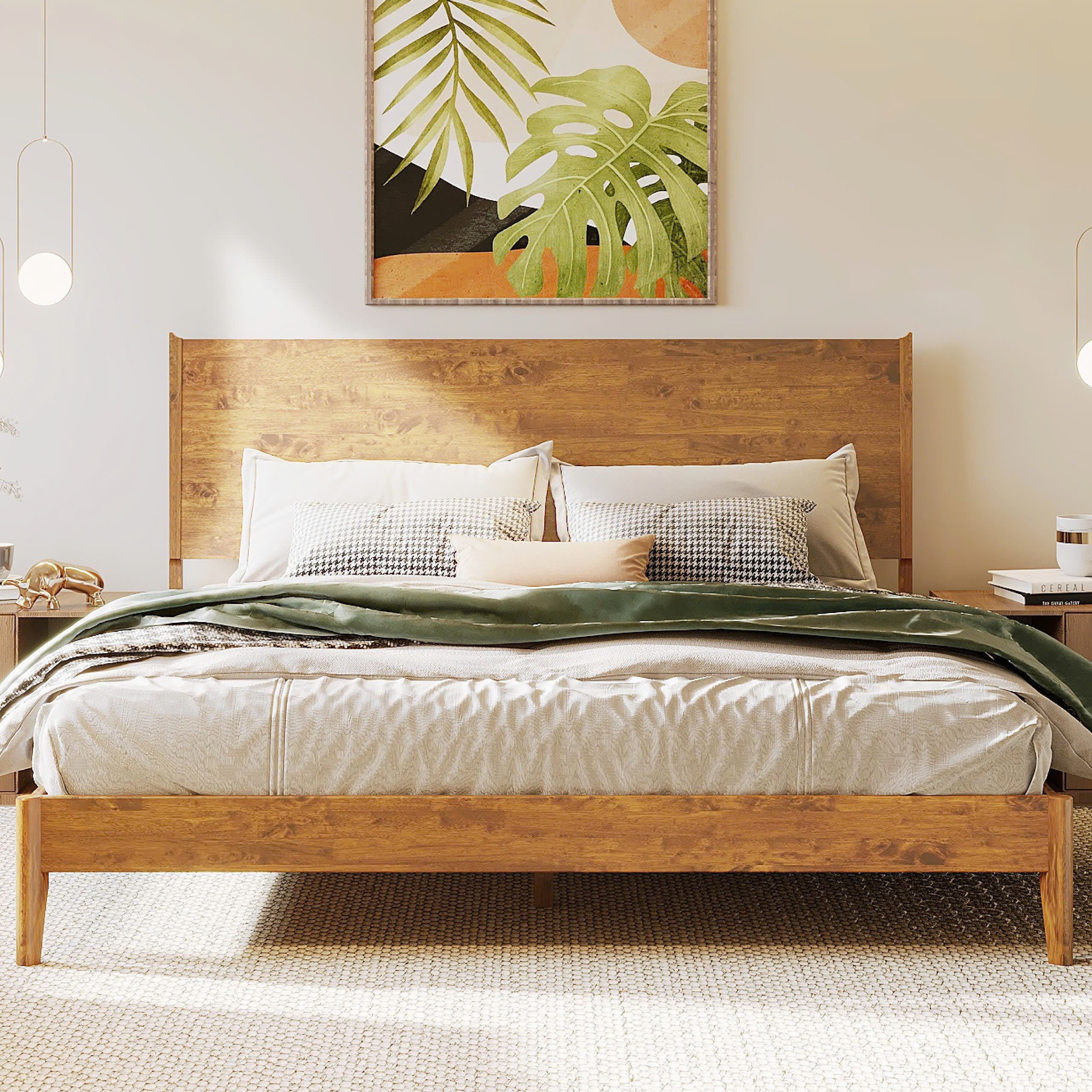 Cadre de lit plateforme en bois Haven Deluxe